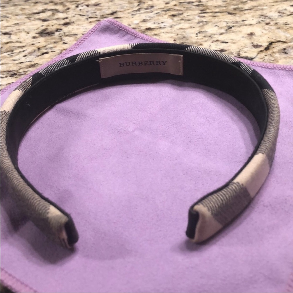 Authentic Burberry Headband Nova Check Plaid